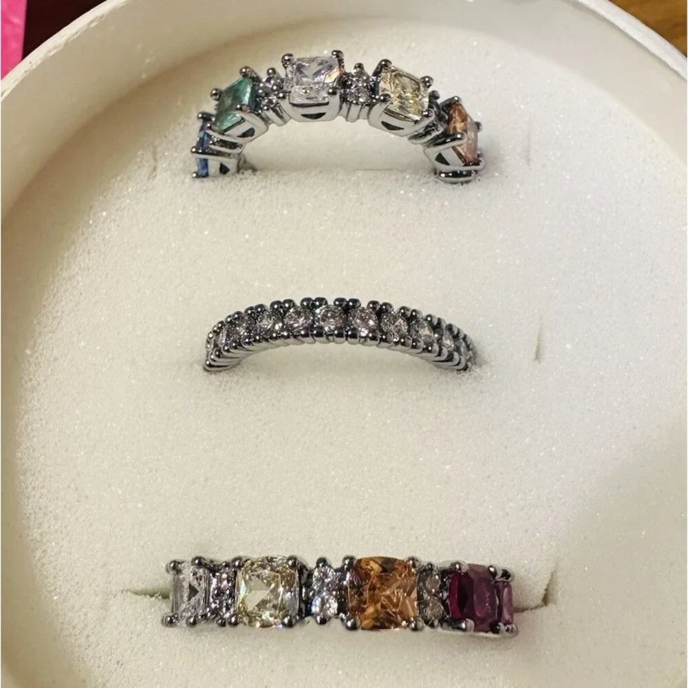 Bomb Party RBP7603 Our Thoughts Don’t Define Us Ring Size 5 Rainbow CZ MHA